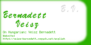 bernadett veisz business card